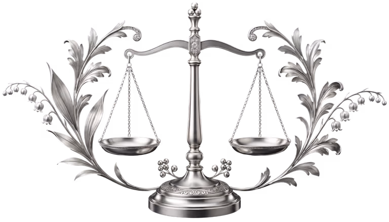 Símbolo da balança da justiça